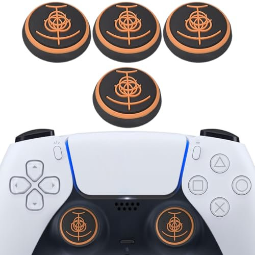 EYVRPAU 4pcs Tappi Pulsanti in Silicone Copertura di Protezione, Grip Joystick Cap Analogico, Gommini Joystick PS4 per PS5, PS4, Xbox 360, PS3 Game Controller