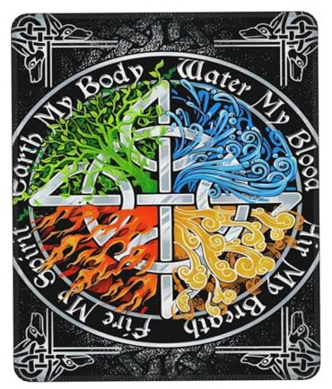 Desk Pad, Odin, Wikinger, Nordische, Heidnische Symbole Mousepad Modernes Komputer-Mousepad Komfort Gaming Mousepad Für Büro Pc 25X30Cm