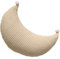 Plüschmond Stillkissen,Kopfkissen und Nackenkissen mit Perlen, ergonomisches Kissen zum Stillen, Schlafen und Lesen, Stillmond mit Plüsch, Reisekissen Kuschelkissen Bauchstützkissen (Khaki)