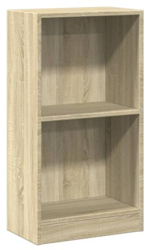QJBSAVVA Regalschrank Wohnzimmer Möbel Mehrzweckschrank Vitrine - Bücherregal Sonoma-Eiche 40x24x75 cm Holzwerkstoff für Büro Arbeitszimmer Wohnzimmer Küche