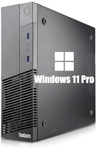 Lenovo ThinkCentre M93/M93P SFF Desktop Computer PC, Intel Core i7-4770, 8GB RAM, 500GB HDD, WiFi, Bluetooth, US QWERTY Tastatur, Windows 11 Pro (Generalüberholt)