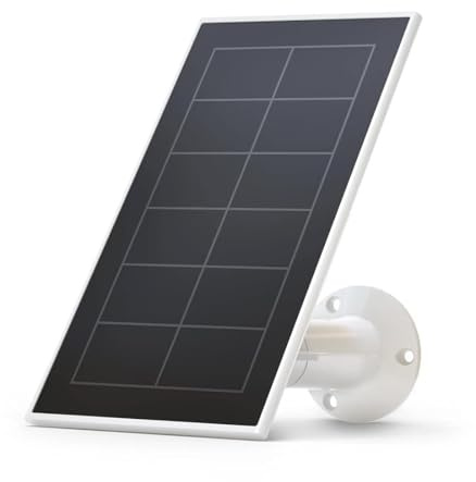 Arlo Essential Solar Charger for Arlo Essential Camera and Essential XL Charging Solar Panel, White, VMA3600 (Renewed)
