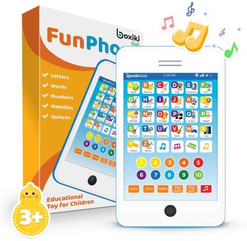 6-in-1 Kindertelefon Spielzeug: Lernspielzeug für Kleinkinder 1-3 Jahre, Lernspielzeug für 4-Jährige Jungen & Mädchen, Kinder-Laptop, Kinder-Tablet für Kleinkinder - Ideales Lernspielzeug für 4+ Jahre
