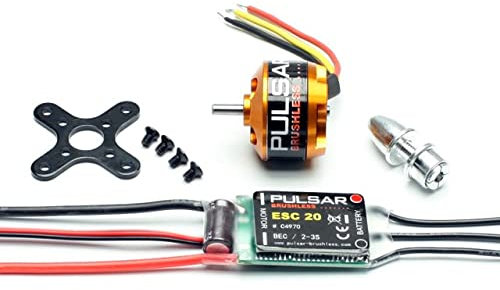 Pichler PULSAR P15-1000 Combo Flugmodell Brushless Elektromotor kV (U/min pro Volt): 1000, Modellflugzeug, 9x16x36 cm, N.a.