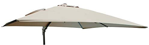 MilaniHome Telo di Ricambio Sostitutivo Beige per Ombrellone 2 X 3 Palo Laterale