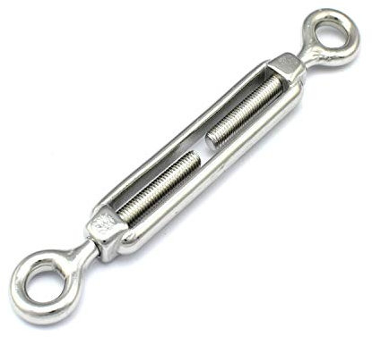 Spannschloss Edelstahl M10 Auge/Auge Drahtseil Seilspanner Spannschraube Spanner