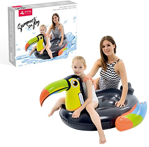 Benross Jilong 83629 Riesige aufblasbare Tukan Pool Liege Luftmatratze Strandspielzeug 127 cm x 104 cm x 60 cm