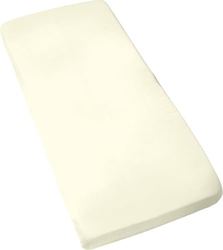 Erwin Müller Baby-Spannbettlaken Murnau Single-Jersey - Natur Größe 40x90 cm - hautfreundlich, atmungsaktiv, bügelfrei, strapazierstark