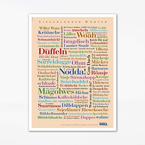 Deine Wörter Poster Siegerländer (30x40 cm)
