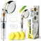 WinArrow Duschkopf Handbrause mit Filter, Vitamin C Ionen KDF55 Handbrause Filter Entfernt Chlor Fluor, Weiches Wasser mit 80mm Rostfreier Mikroporöser Platte Hochdruck Wassereinsparung