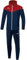 JAKO Herren Trainingsanzug Polyester Champ 2.0 mit Kapuze, Marine/Chilirot, 4XL