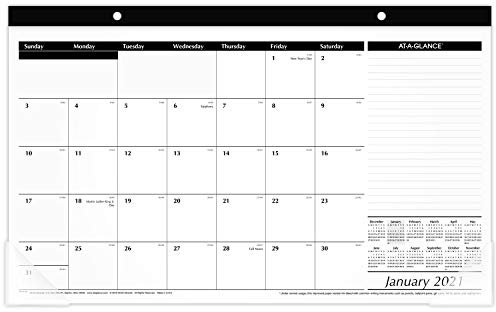 Tischkalender, AT-A-GLANCE 2021, Schreibtischunterlage-Kalender, 45 x 27,9 cm, kompakt (SK140021)