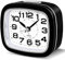 FIOLOM Silent Alarm Clocks Bedside Non Ticking Battery Powered Simple Loud Analogue Alarm Clock Desk Clock with Light Large Numbers Snooze Quiet Bedroom Clocks for Heavy Sleepers Office Table