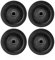 jiuzcare Carrucola Puleggia Palestra 90mm Universale Cuscinetto Puleggia Carrucola Palestra La Puleggia in Plastica Cavo Puleggia Carrucola per Sollevamento Sistema di Pulegge Porta del Garage, 4 PCS