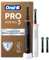 Oral-B Pro 3 2X Electric Toothbrushes for Adults, 2 Handles & 4 Toothbrush Heads, 3 Modes, Teeth Whitening, 2 Pin Plug, Black & White