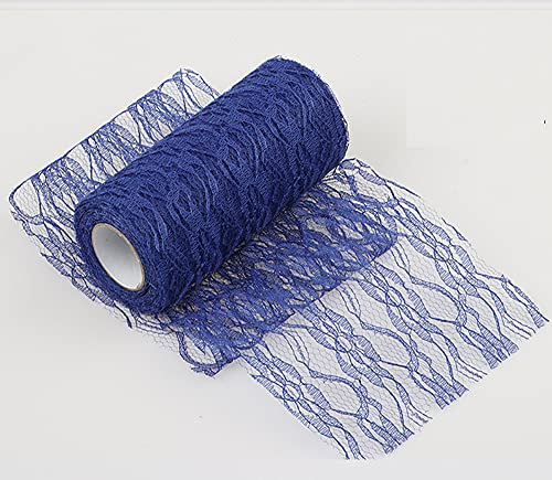 Spitze Tischläufer Tischband Tischdecke Küche Esstisch Dekoration Tischdeko für Hochzeit Geburtstage Tischdekoration Kommunion Weihnachten Herbst Braut & Baby Dusche Tabletop Dekor,Blau C 15cmx22m