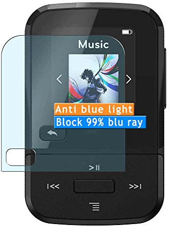 Vaxson 3 Stück Anti Blaulicht Schutzfolie kompatibel mit SanDisk Clip Sport Go Display Bluelight folie folien Displayschutzfolie ( nicht Panzer Schutz Glas folie SchutzGlas nicht PanzerGlas ) Neue