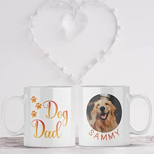 Personalised Dog Mug (11oz White Ceramic) Dog Dad Mug