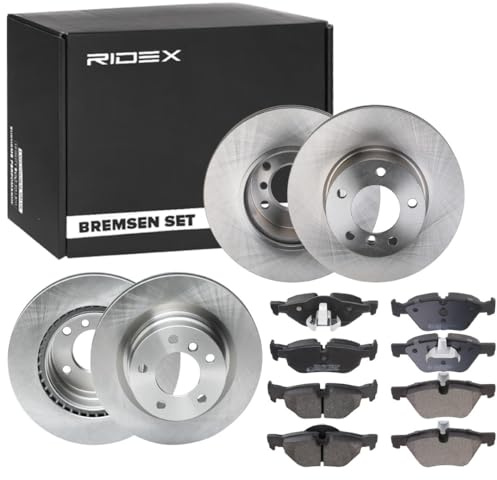 RIDEX 3405B1718 Bremsenset Vorne Hinten Belüftet 300,0mm - Bremsen Set mit Bremsscheiben und Bremsbeläge Satz