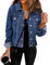 Vetinee Womens Jacket Fall Chaqueta De Invierno Para Mujer Chaquetas Elegantes Woman's Winter Light for Women Nightfall blue Size X-Large Fits UK 20 to 22 (UK-NE851168-OW-5-XL-UK)