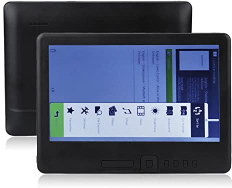 Zunate Lecteur E-Book, 7 Pouces TFT LCD 16: 9 écran Couleur E Reader, Prend en EPUB, PDF, TXT, FB2, PDB et Autres Formats de Fichiers, avec étui de (16 GB)