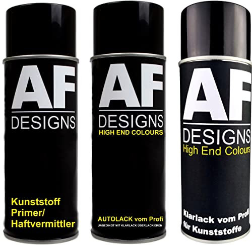 Alex Flittner Designs Kunststoff Spraydosen Set für Opel Z163 Lichtsilber Metallic Stoßstange