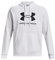 Under Armour Rival Fleece Logo Hoodie Felpa con Cappuccio, Bianco, L Uomo
