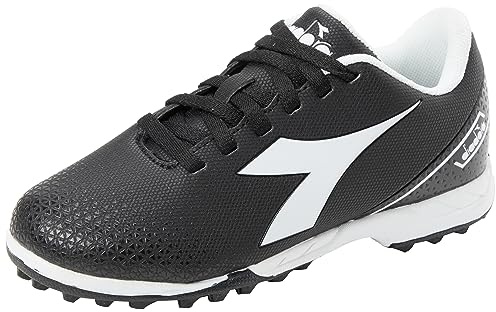 Diadora Pichichi 6 Tf Jr, Fußballschuhe für Kinder und Jugendliche, Black White, 38 EU
