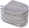 PHOGARY 8 Stück Mikrofaser-Waschhandschuhe, Flanell, weicher Waschhandschuh, Bad-Spa-Tuch, Wiederverwendbare Make-up-Entferner, Handschuhe, europäischer Stil, Waschlappen, 15 x 21 cm (Grau)