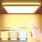 LEZOE LED Deckenleuchte Dimmbar, 24W LED Deckenlampe Dimmbar mit Fernbedienung 3000K-6500K, IP54 2.5cm Panel mit Hinterleuchtung für Wohnzimmer Badezimmer Flur Schlafzimmer Keller Balkon Küche 30cm