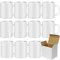 Acen Merchandise Tazze a sublimazione senza stampa di alta qualità, in ceramica o in set, tazze a sublimazione con inchiostro (24 pezzi, bianco)