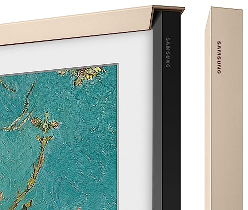 Samsung The Frame 65 Rahmen Abgeschrägt in Sandgold