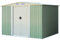 TANGZON 8x6FT/9x6FT/11x8FT Metal Garden Shed, Galvanized Roof Tool Storage House with Lockable Doors & 4 Vents, Outdoor All-Weather Bike Shed (8x6FT, 4 Vents, Light Green)