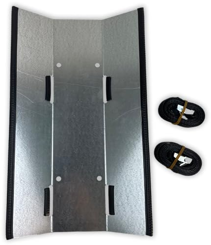 SRM-Design Gasflaschenhalter - Robuste Halterung Gasflasche inkl. 2 einfachen Spannbändern (verzinkt)