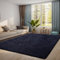QUINZI Teppich 180x270 Wohnzimmer Schlafzimmer weicher zotteliger Teppich moderner Flauschiger Teppiche Rutschfester waschbarer (Dunkelblau)
