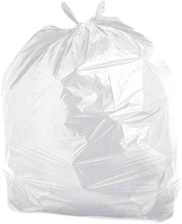 Bin Bags - Square clear bin bags 15'' x 24'' x 24'' (381mm X 610mm X 610mm) - Heavy duty, durable and designed to hold, 33L, (2 Rolls(200pcs)