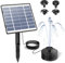 AISITIN Solar Springbrunnen für Außen,Neuestes Upgraded 1,5W Glas Solarbrunnen für Draussen, Solar Wasserpumpe mit 3M Kabel, mit 4 DIY Fontänenstile, Solar Fontäne Pumpe für Garten,Vogelbad,Teich