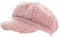 dy_mode Schirmmütze Damen Cord Kappe Ballonmütze Barett Cap - BM110 (BM0217-Zartrosa)