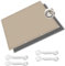 Sonnensegel Tarp 3.5 x 4 m Wasserdicht Garten Schattierungsnetz mit Ösen Reißfest Wetterfest UV Schutz ohne Bohren für Garten Balkon & Terrasse, Taupe