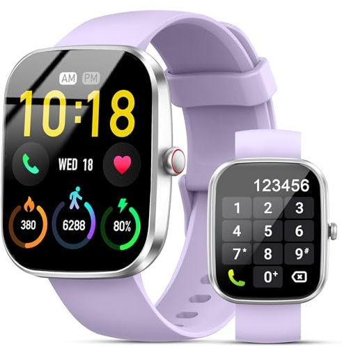 Reloj Inteligente Hombre Mujer, 1.91 Smartwatch con Llamadas Bluetooth y Whatsapp Notificación, IP68 Pulsera Actividad con 100+ Modos Deportivos, Pulsómetro, SpO2, Monitor de Sueño para Android iOS