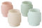 Windlicht Gladys 4er-Set Milchglas Milchig Beige Grün Rosa Teelichthalter Kerzenhalter Glas Tischdekoration Kerzen Dekoration Wohndekoration Kerzenständer Höhe: 8 cm