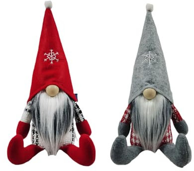 Waterice Handgefertigte Wichtelpuppen für Valentinstag, Weihnachten und andere Feiertage, Kompakt gestaltet und farbenfroh, (Xmas-toy-004)