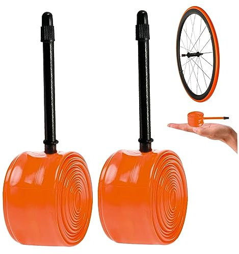 Cámara De Aire 700 X 28c Cámara De Aire 700 X 25c Cámara De Aire De Bicicleta De Carretera Cámara De Aire De Bicicleta 700c Cámara De Aire Para 700x18-32c 2PCS Cámara De Aire De Bicicleta De Carretera
