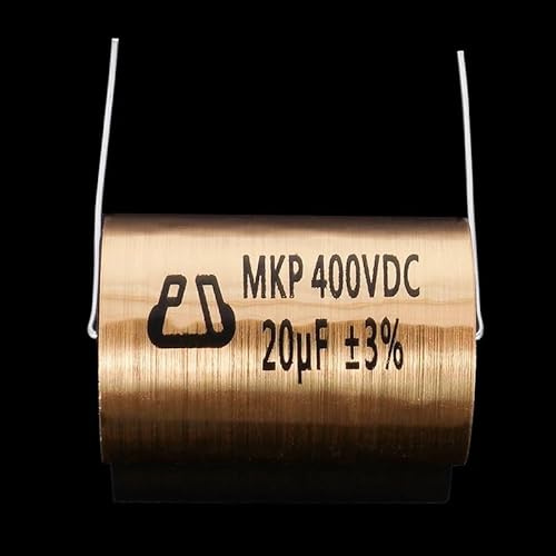 BCOMFY 1PC Metallisiertes Polypropylen Lautsprecher Leistungsverstärker Gekoppelter Frequency Division Audio Kondensator MKP Vollständige Palette Kapazität(400V 1.5UF golden)