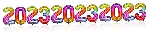 Cabilock 3 Sets 2023 Aluminiumfolienballon Abschlussballons 2022 Festivalballons Buchstabenballon 2022 Luftballons Folienballon Für Neujahrsparty Geburtstagsfeierballons 2022 Zahlen