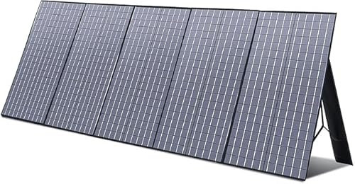 ALLPOWERS SP037 panneaux solaire pliable de 400W IP67 étanche,Livré avec un chargeur solaire de sortie 37,4 V, Adaptateur XT60/DC, Kit de chargement pour Générateur Solaire Portable, Jardin, Balcon