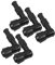 CANIGHT 5St Hochdruckdeckel für Rasenmäher Hochdruckkappe Zündkerzenkappe Generator Ersatzteil Kofferraumdeckel für Mikrofräsen-Zündkerze Microtillers-Zündkerzenstecker weiches Gummi Black