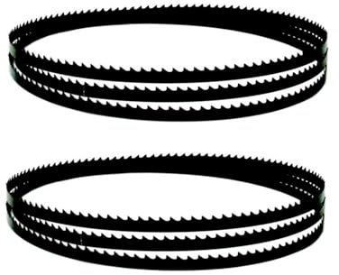 JNHGSHUAISDF Bandsägeblätter 2PCS Carbon Sägebänder 1434x6,35x0,35mm 6 10 14 TPI Band Kreissäge Werkzeuge for Burgess BK3, for Rexon, for Woody(6TPI)