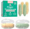 Jubelinn 4X Pet Finger Toothbrush - Soft Silicone Dog & Cat Toothbrush for Plaque Removal - Freshens Breath - Prevents Tartar - Dog & Cat Teeth Cleaning - Dental Care & Hygiene - Orange & Green
