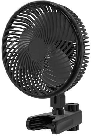 Apritsce Ventilador de Clip, 10 Velocidades Ventilador Oscilante, Motor EC Ventilador para Armario de Cultivo Grow